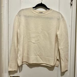 Jenni Kayne Everyday Sweater Cream Wool Cashmere